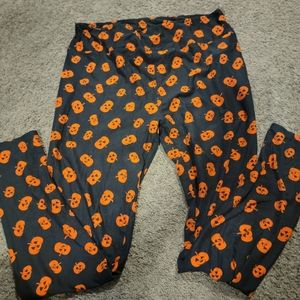 LuLaRoe Pumpkin Halloween leggings size T/C